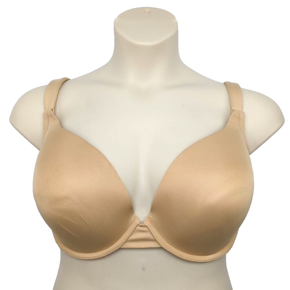 Cacique Lane Bryant Womens Bra Boost Plunge Underwire Size 38H Black